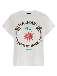 Balmain Club 45 Printed Boxy T-Shirt