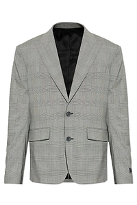 Balmain Checked Pattern Single Breasted Blazer