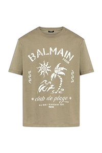 Balmain Club De Plage Logo T-Shirt