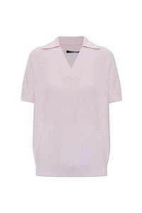 Balmain Monogram Knit Polo Jumper