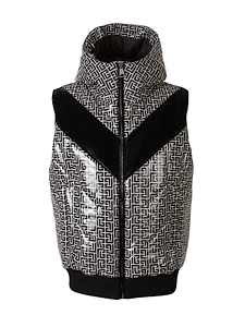 Balmain Monogram Puffer Gilet Jacket