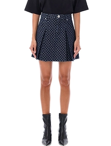 Balmain Monogram Printed Mini Skirt