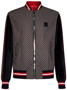 Balmain Monogrammed Zip-Up Bomber Jacket