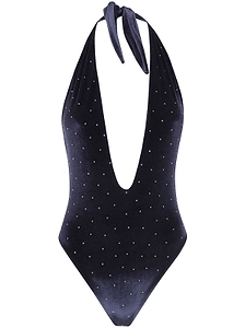 Balmain One-Piece Embellished Swimsuit