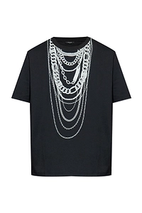 Balmain Detail Printed Short-Sleeved T-Shirt