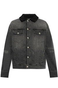 Balmain Distressed Denim Jacket