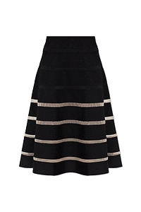 Balmain Panelled Flared Skirt