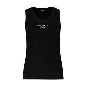 Balmain Paris Embroidered Vest Top