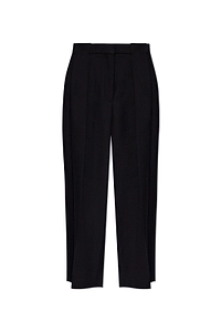 Balmain Pleated Grain De Poudre Trousers