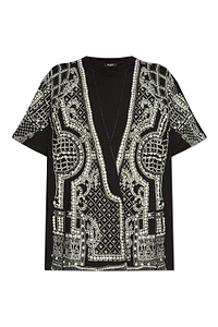 Balmain Printed Oversized T-Shirt