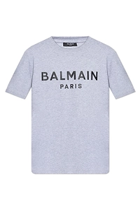 Balmain Logo Printed Crewneck T-Shirt