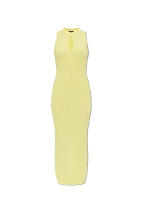 Balmain Ribbed Cutout Knitted Dress