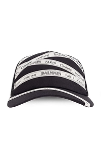 Balmain Ribbon Motif Cap