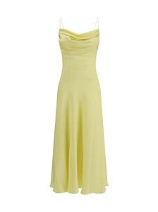 Balmain Satin Long Strappy Dress