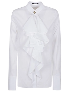 Balmain Ruffled Long-Sleeved Shirt