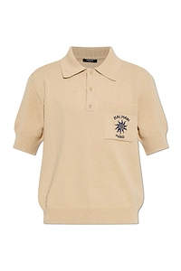 Balmain Short-Sleeved Ribbed Polo Shirt