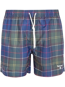 Barbour Checkered Drawstring Swim Shorts