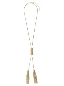 Balmain Snake Chain Tassel Necklace