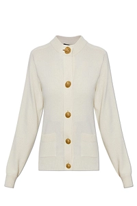 Balmain Button-Front Pocket Cardigan