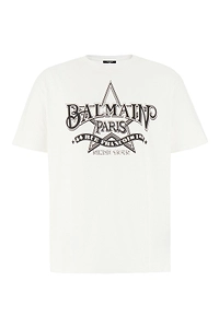 Balmain Star Printed Crewneck T-Shirt