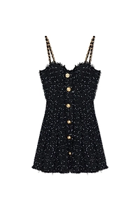 Balmain Polka Dot Detailed Sleeveless Dress