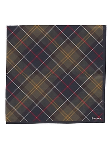 Barbour Logo Printed Checked Scarf