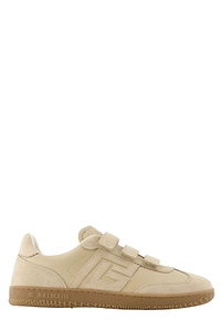 Balmain Swan Scratch Strap Low-Top Sneakers