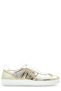 Balmain Swan Metallic Low-Top Sneakers