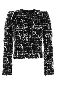 Balmain Textured Tweed Blazer