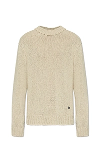Balmain Textured Crew Neck Knitted Sweater