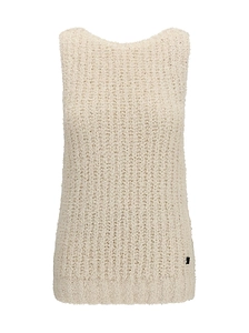 Balmain Textured Logo Knitted Top