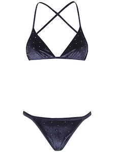 Balmain Two-Piece Embellished Bikini Suit