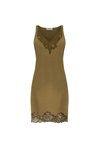 Balmain V-Neck Lace Trim Mini Dress