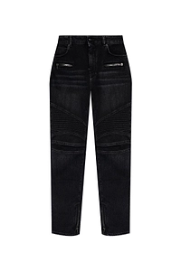 Balmain Vintage Denim Biker Jeans