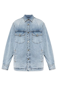 Balmain Relaxed Long-Sleeve Denim Shirt
