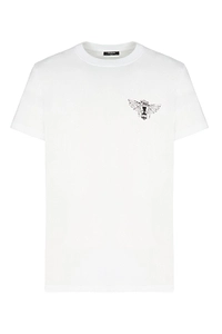 Balmain Wings Printed Crewneck T-Shirt
