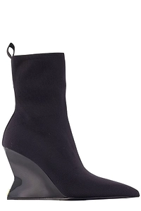 Balmain Wedge Sock Ankle Boots