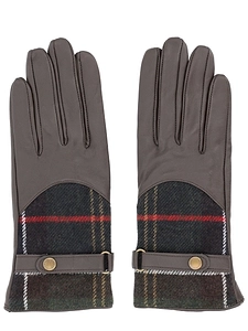 Barbour Tartan Panelled Gloves
