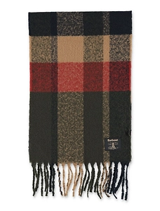Barbour Westerdale Checked Fringed Scarf