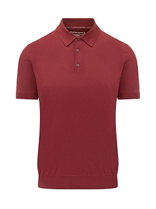 Baracuta Button Detailed Short-Sleeved Polo Shirt