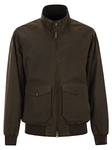 Baracuta High-Neck Zipped Bomber Jacket