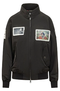 Baracuta Graphic Patch Zip-Up Jacket