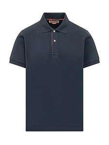 Baracuta Tartan Placket Polo Shirt