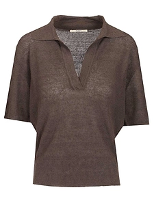 Barena Vibia Risada Open Collar Knitted Top