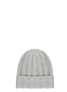 Barna Cashmere Ribbed Beanie Hat