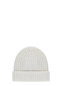 Barna Cashmere Ribbed Beanie Hat