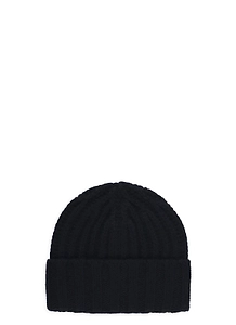 Barna Cashmere Ribbed Beanie Hat