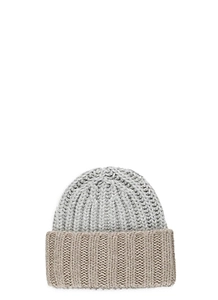 Barna Cashmere Ribbed Beanie Hat