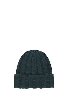 Barna Cashmere Ribbed Beanie Hat