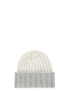 Barna Cashmere Ribbed Beanie Hat
